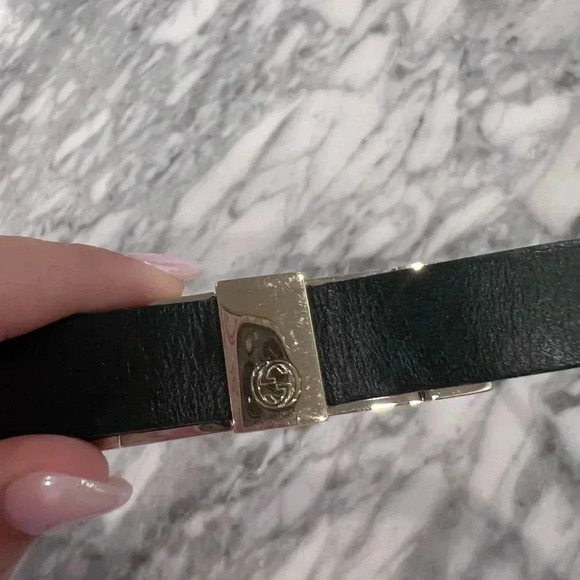 Authentic Gucci Black Bow Belt - 17 Inches - Picture 1 of 5